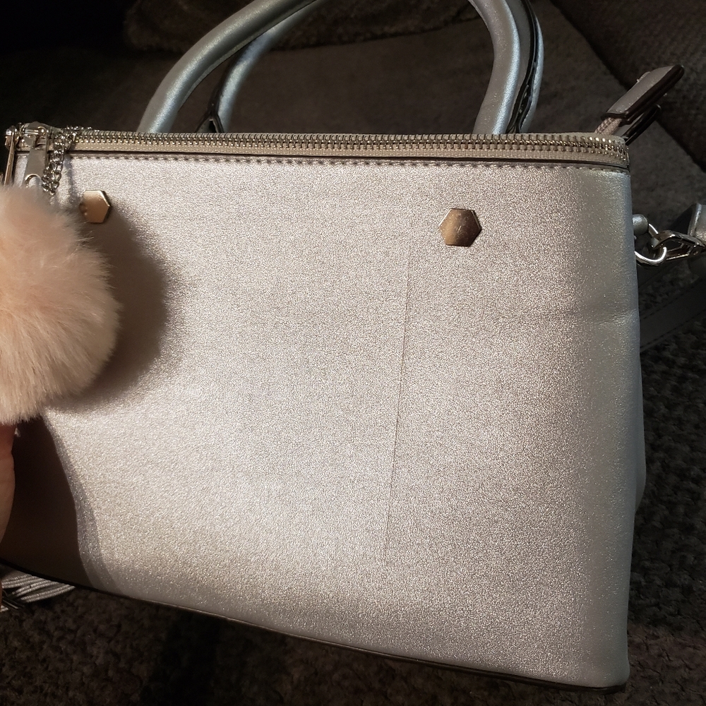 Silver satchel bag - Picture 7 of 8